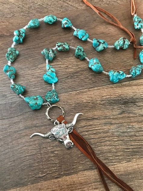 Turquoise Rodeo Necklace . 